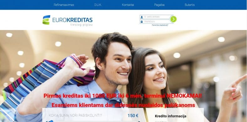 Eurokreditas.lt paskolos