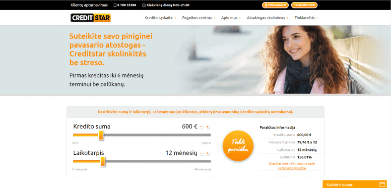 Creditstar atsiliepimai