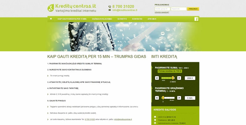 Kreditu centras atsiliepimai