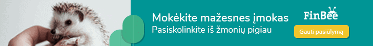 Finbee akcija naujam klientui
